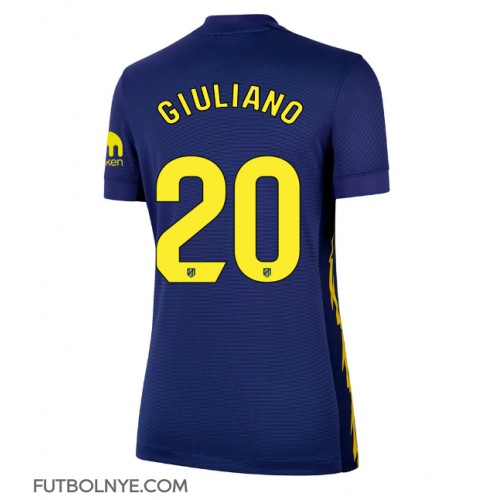 Camiseta Atletico Madrid Giuliano Simeone #20 Visitante Equipación para mujer 2025-26 manga corta